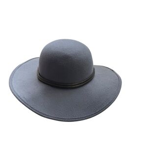 TORRID Charcoal Gray Wide-Brim Bohemian Western Sun Hat with Silver Detailing